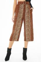 Forever21 Belted Cheetah Print Culottes