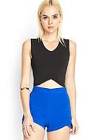 Forever21 Knit Pointed Cropped Tank