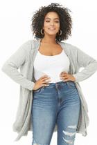 Forever21 Plus Size Brushed Hooded Cardigan