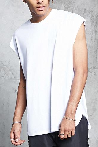 Forever21 Cap Sleeve High-low Tee