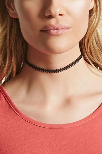 Forever21 Mini Scalloped Choker