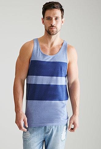Forever21 Heathered Stripe Tank Top