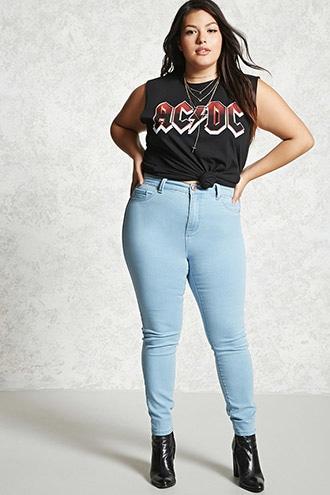 Forever21 Plus Size High-rise Jeans