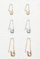 Forever21 Safety Pin Earring Set