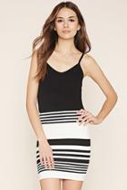 Love21 Women's  Contemporary Striped Skirt