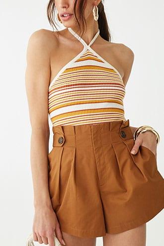 Forever21 Paperbag Pleat Shorts