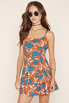 Forever21 Women's  Abstract Floral Cami Dress