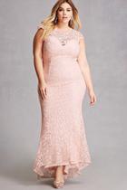 Forever21 Plus Size Lace Mermaid Gown
