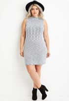 Forever21 Plus Women's  Plus Size Marled Knit Sweater Dress