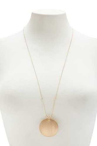 Forever21 Beaded Circle Pendant Necklace
