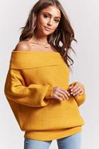 Forever21 Ribbed Knit Foldover Sweater