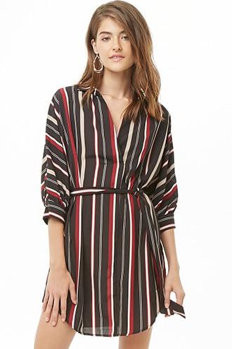 Forever21 Variegated Striped Mini Dress