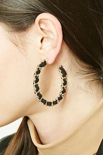 Forever21 Braided Hoop Earrings