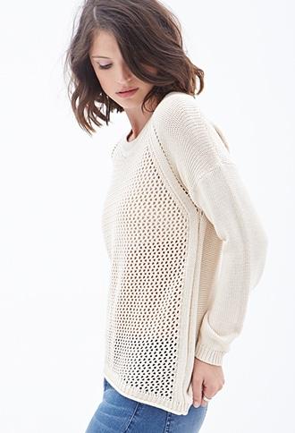 Forever21 Contemporary Easy Open-knit Sweater