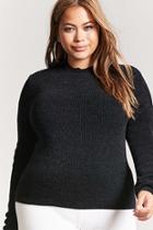 Forever21 Plus Size Mock Neck Chenille Sweater