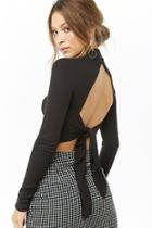 Forever21 Self-tie Open Back Top