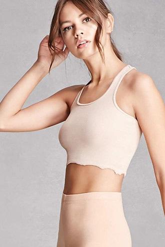 Forever21 Kikiriki Ribbed Crop Top