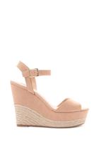Forever21 Women's  Faux Suede Espadrille Wedges