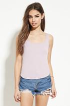 Forever21 Women's  High-back Ribbed Knit Tank