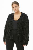Forever21 Plus Size Shaggy Open-front Cardigan