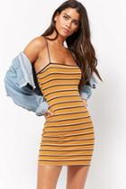 Forever21 Striped Ribbed Cami Dress