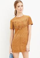 Forever21 Fringed Faux Suede Dress