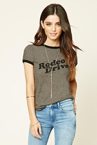 Forever21 Women's  Rodeo Drive Graphic Tee