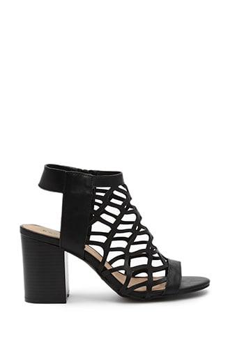 Forever21 Caged Block Heels