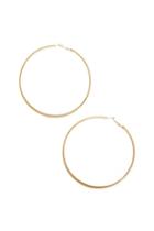 Forever21 Flat-bottom Hoop Earrings