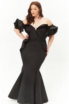 Forever21 Plus Size Ruffle Trim Gown