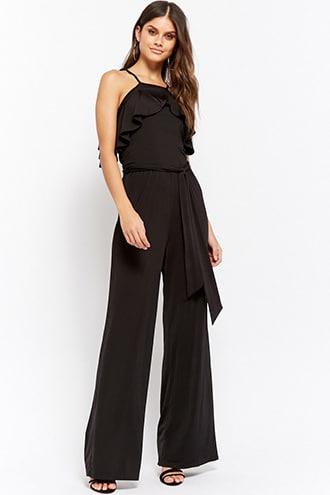 Forever21 Ruffle-trim Jumpsuit