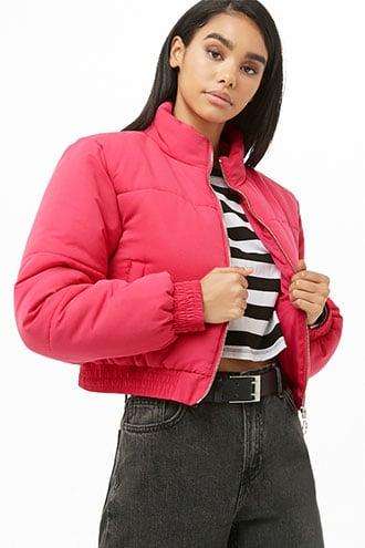 Forever21 Solid Padded Jacket