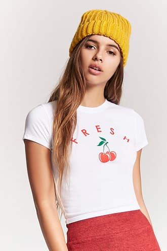 Forever21 Fresh Cherry Graphic Tee