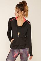 Forever21 Women's  Active Mesh-panel Jacket