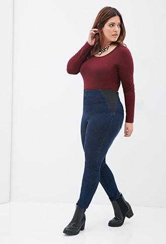 Forever21 Plus Size Clean Wash Jeggings