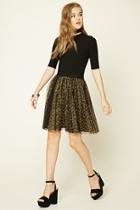 Forever21 Women's  Cheetah Print Tulle Skirt