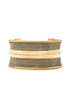 Forever21 Antic Gold Etched Cuff