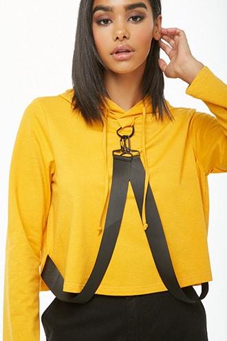 Forever21 Dual-strap Hooded Top