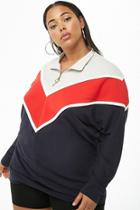 Forever21 Plus Size Colorblock Pull-ring Pullover