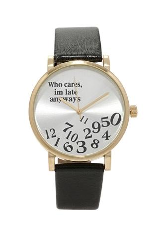 Forever21 Faux Leather Late Watch