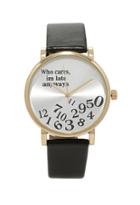 Forever21 Faux Leather Late Watch