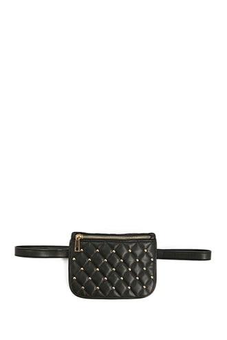 Forever21 Stud-accent Quilted Belt Bag