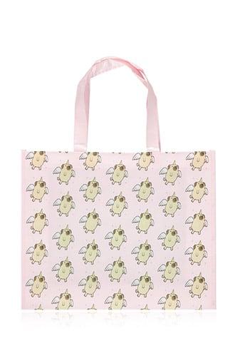 Forever21 Glossy Eco Flying Dog Tote Bag