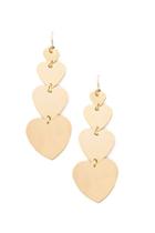 Forever21 Tiered Heart-shaped Drop Earrings