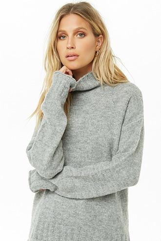 Forever21 Brushed Rolled-trim Sweater
