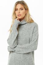 Forever21 Brushed Rolled-trim Sweater