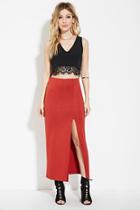 Forever21 Women's  High-slit Midi Skirt