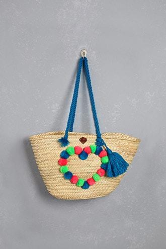 Forever21 Z&l Europe Pom Pom Tote