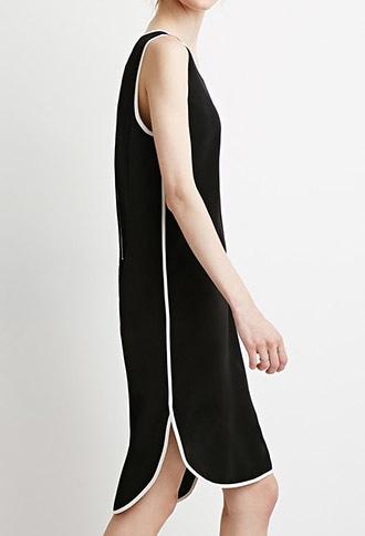 Forever21 Contemporary Dolphin Hem Shift Dress