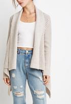 Forever21 Women's  Purl Knit Cardigan (oatmeal/cream)